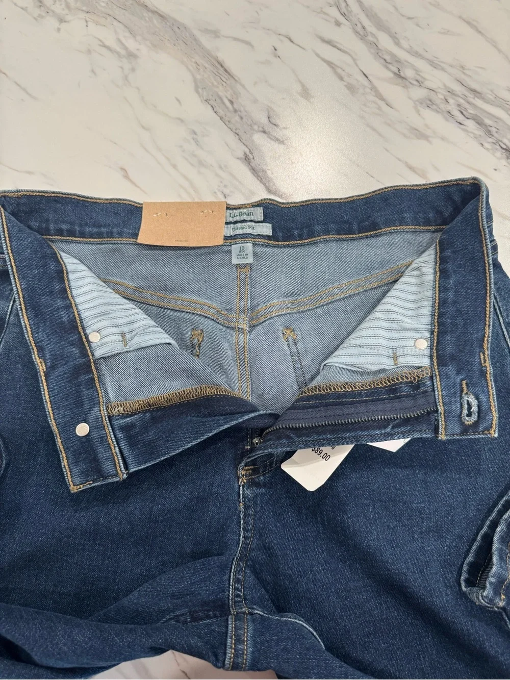 L.L. Bean Women's 207 Vintage High-Rise Straight Leg Jeans Indigo 10Reg NWT - Picture 10 of 14